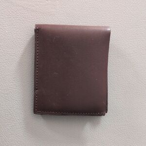 Mango Brown Leather Money Clip Minimalist Design